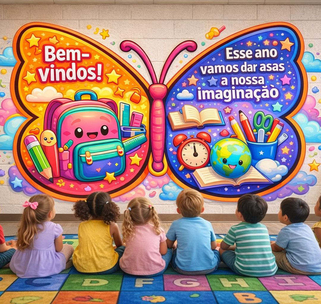 Painel Borboleta Volta às Aulas_Aluno