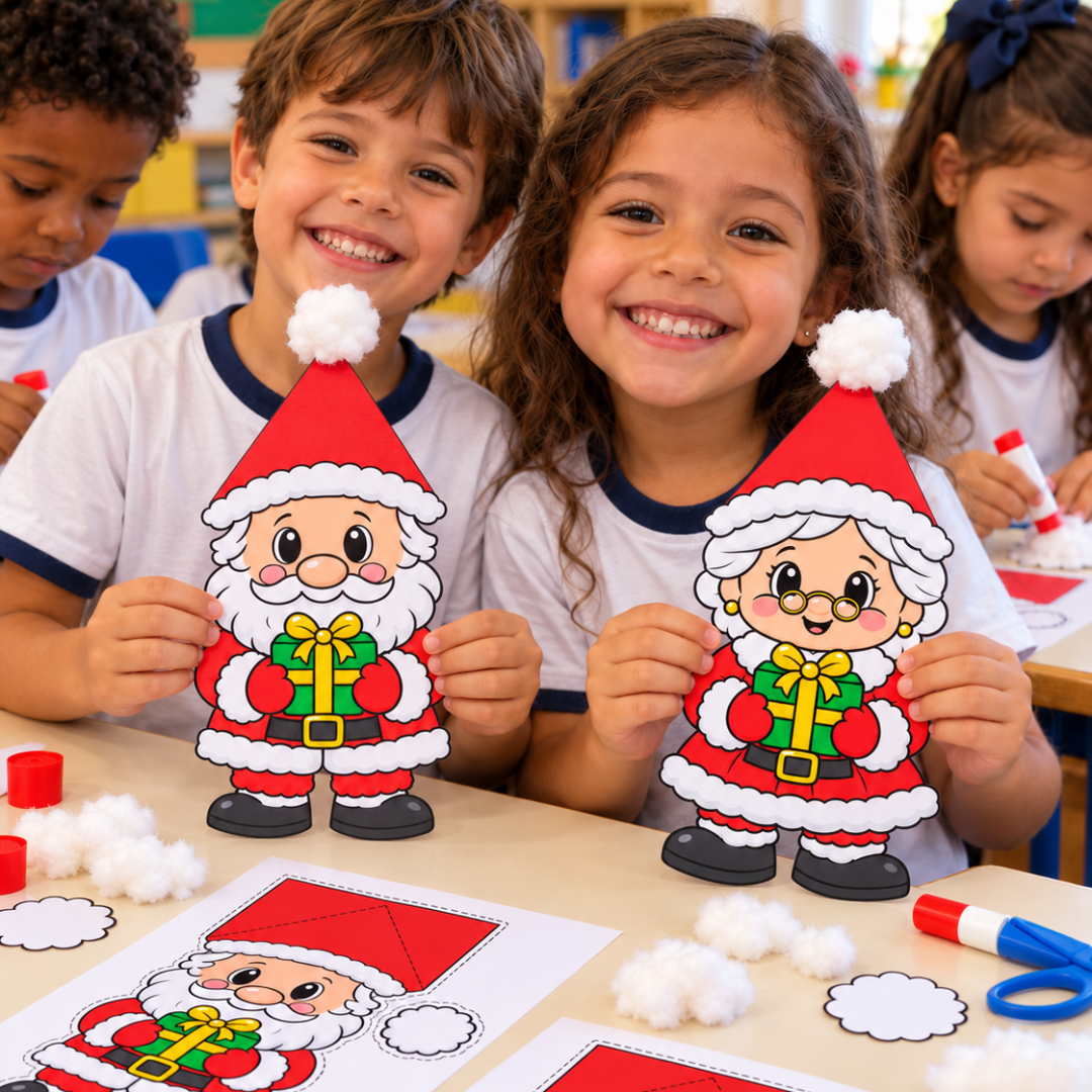 Dobradura Papai Noel