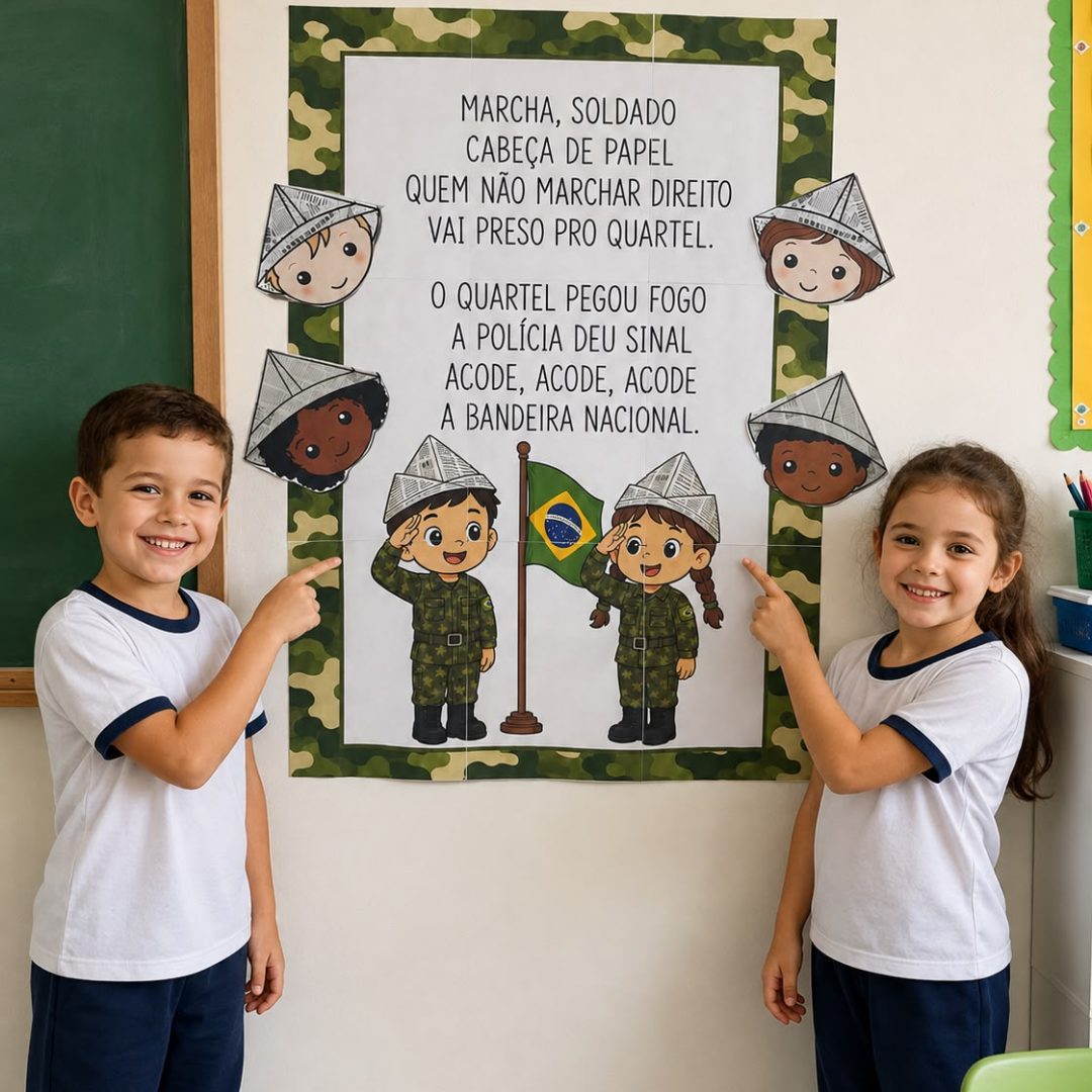 Cartaz Marcha Soldado Dobradura