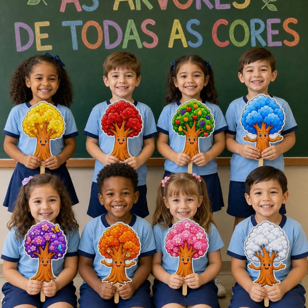 História As Árvores coloridas