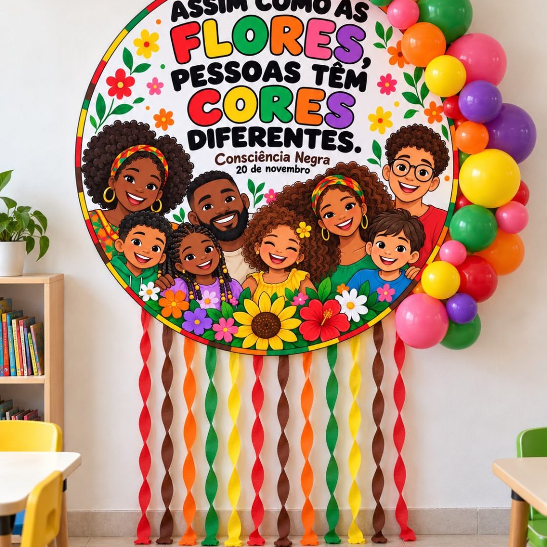 Painel Consciência Negra - Flores
