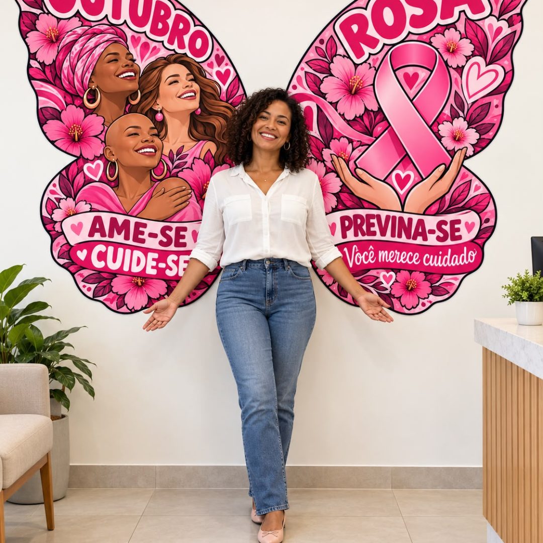 Painel Outubro Rosa- Asas