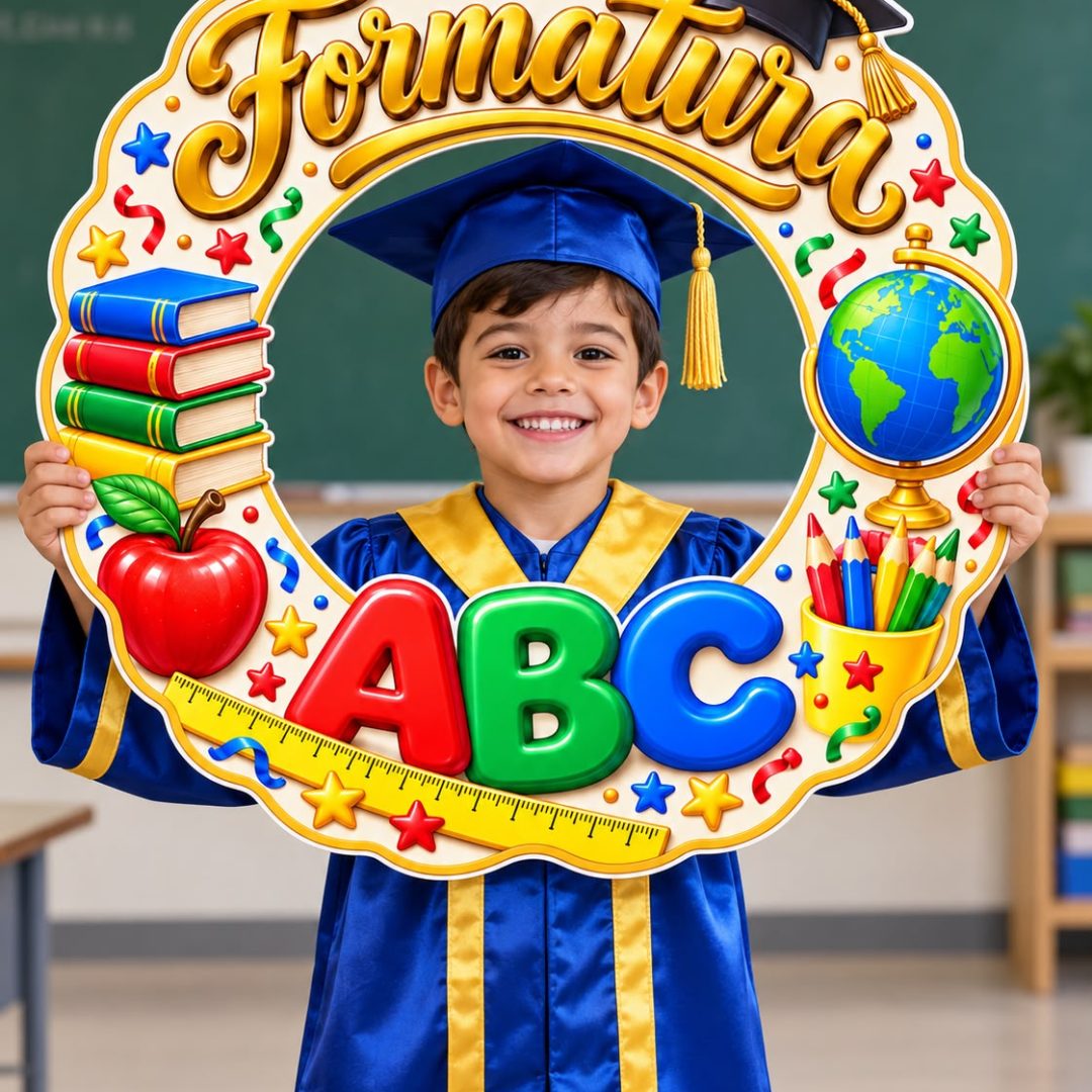 Moldura Formatura ABC Dourado